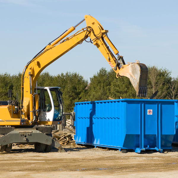 are there any restrictions on where a residential dumpster can be placed in Santa Rosa Valley